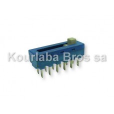 Sliding Switch / 3 positions / 10 contacts