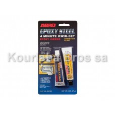 ABRO Epoxy Steel 4-Minute Kwik-Set / 57g (2 x 28.3g)