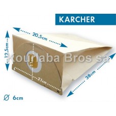 Χάρτινες Σακούλες Σκούπας Karcher / 2101, 2105, 2301